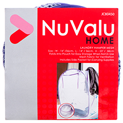 Nuvalu Laundry Hamper Mesh 14x14x23"