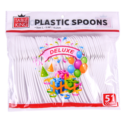 Table King Plastic Spoon 51ct