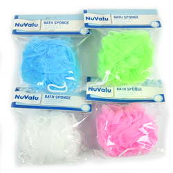 Nuvalu Bath Sponge 50g In Polybag W/asst Colors