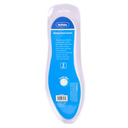 Nuvalu Insole Memory Foam Style 2pc Set