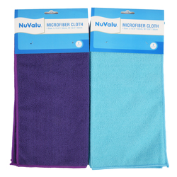 Nuvalu Microfiber Cloth 2pcs W/asst Colors