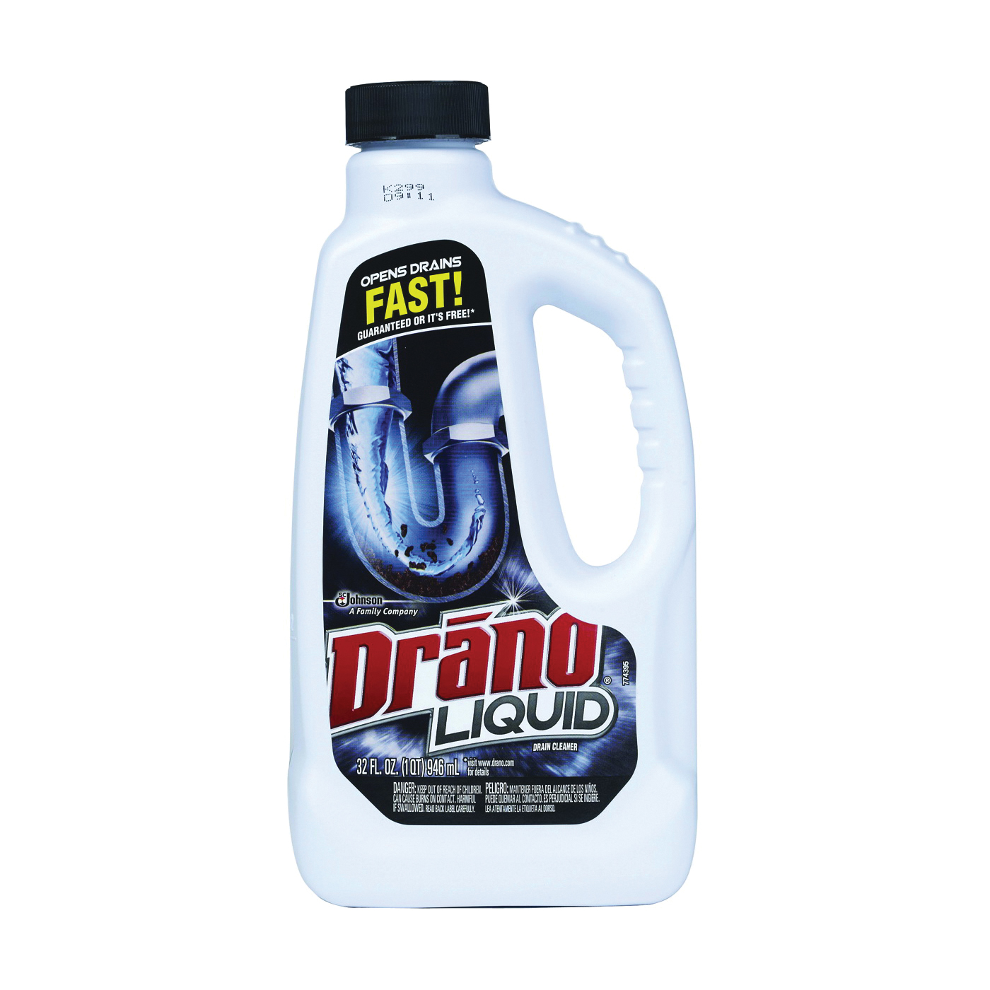Drano Drain Cleaner - Liquid Clog Remover - 1 Each - 9.9in. X 5in. X 2.5in. - Size 32 Fl Oz - White
