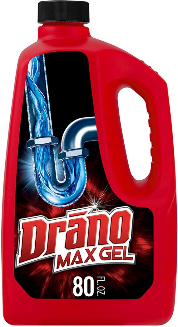 Drano Max Gel Drain Clog Remover And Cleaner For Shower, 80 Fl Oz