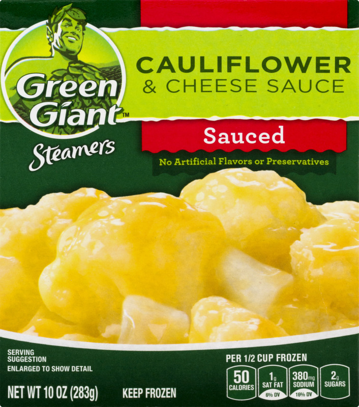 Green Giant Simply Steam Cauliflower & Cheese Sauce, Sauced