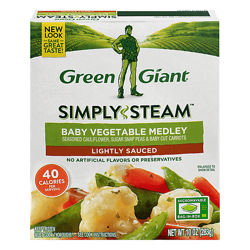Green Giant Simply Steam Baby Vegetable Medley, Lightly Sauced