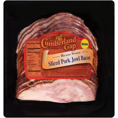 Cumberland Gap Sliced Hickory Smoked Pork Jowl Bacon - 0