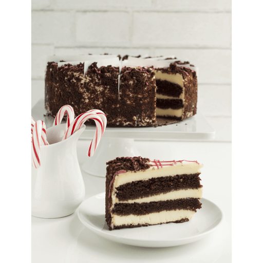 Peppermint Layered Cheesecake Slice