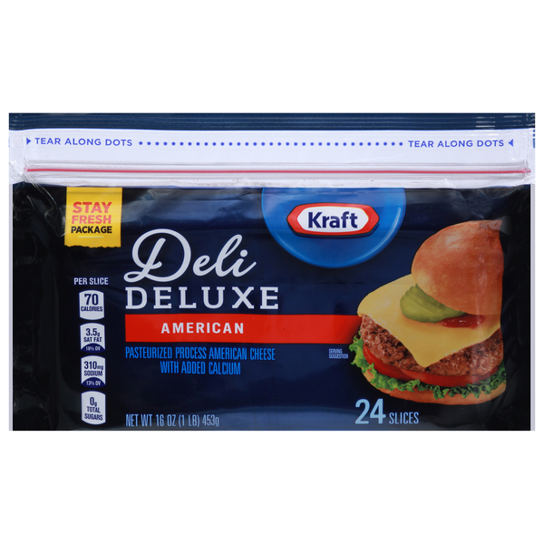Kraft Deli Deluxe American Cheese Slices - 16oz/24ct