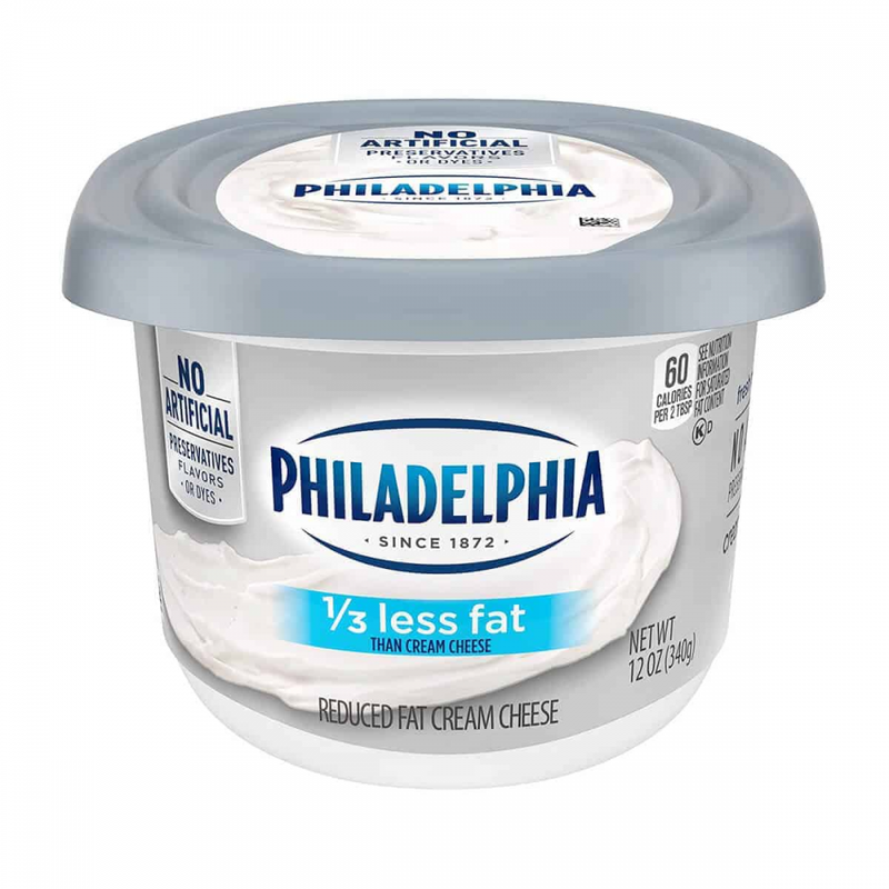 Philadelphia Reduced Fat Cream Cheese With 1/3 Less Fat, 12 Oz Tub