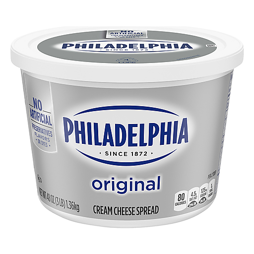 Philadelphia Cream Cheese Spread, Original 48 Oz