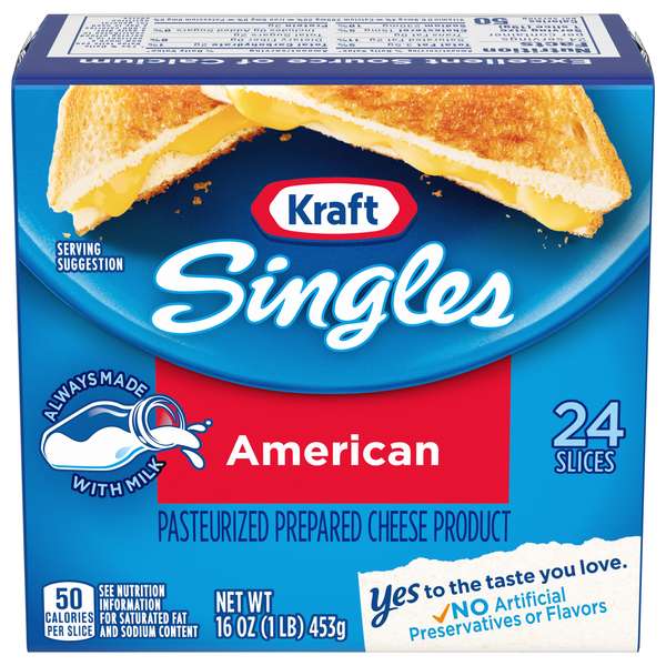 Kraft Singles American Cheese Slices - 16oz/24ct