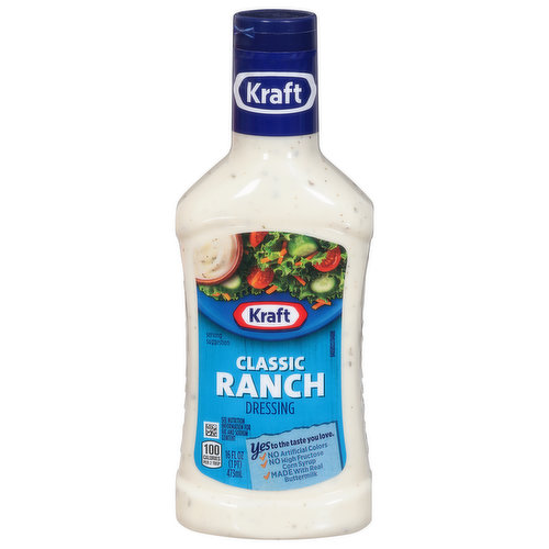 Kraft Classic Ranch Salad Dressing, 16 Fl Oz Bottle