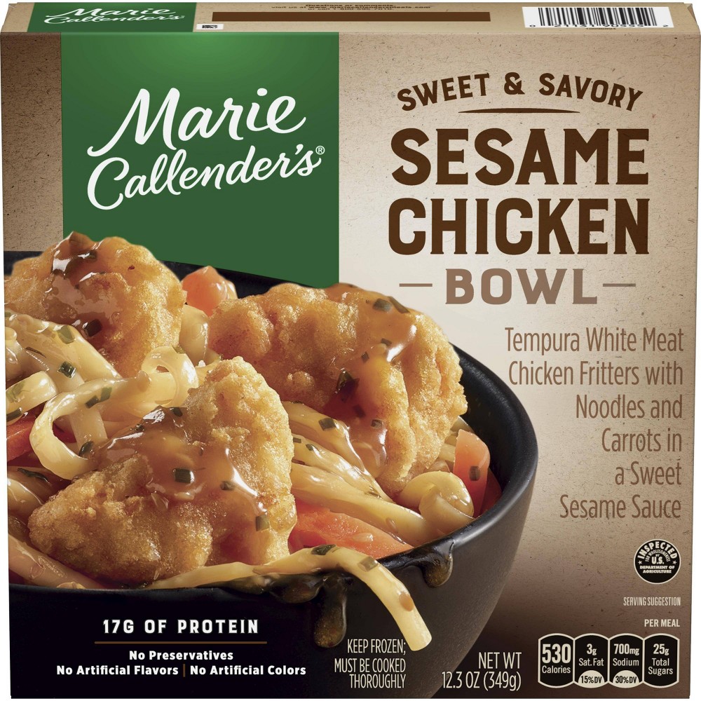 Marie Callender's Sweet And Savory Sesame Chicken Bowl Frozen Meal