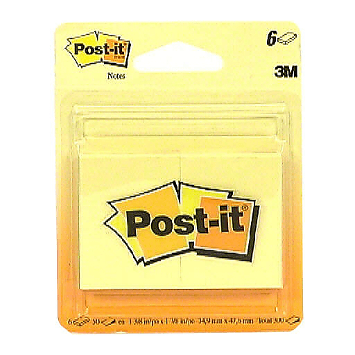 Post it Notes, 50 Sheet Pads, Yellow