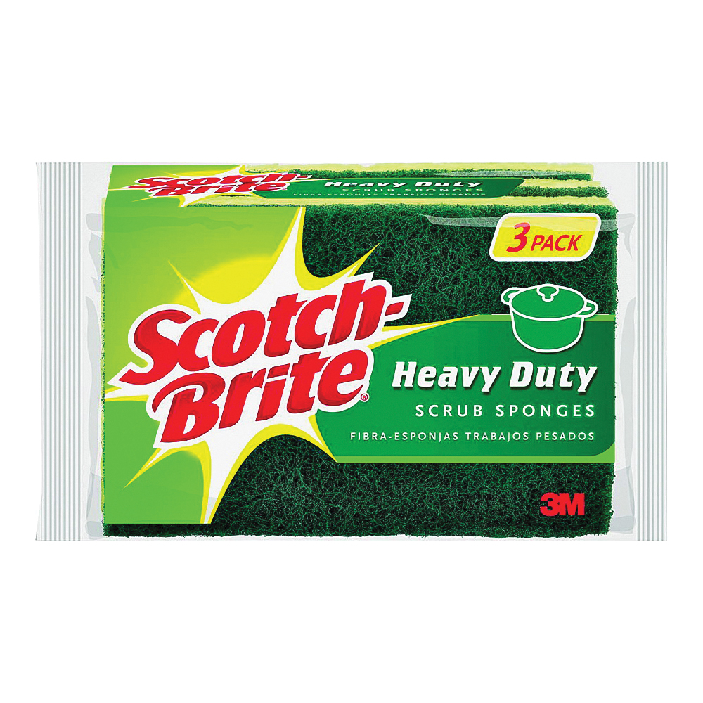 Scotch Brite Heavy Duty 3 Pack Scrub Sponges