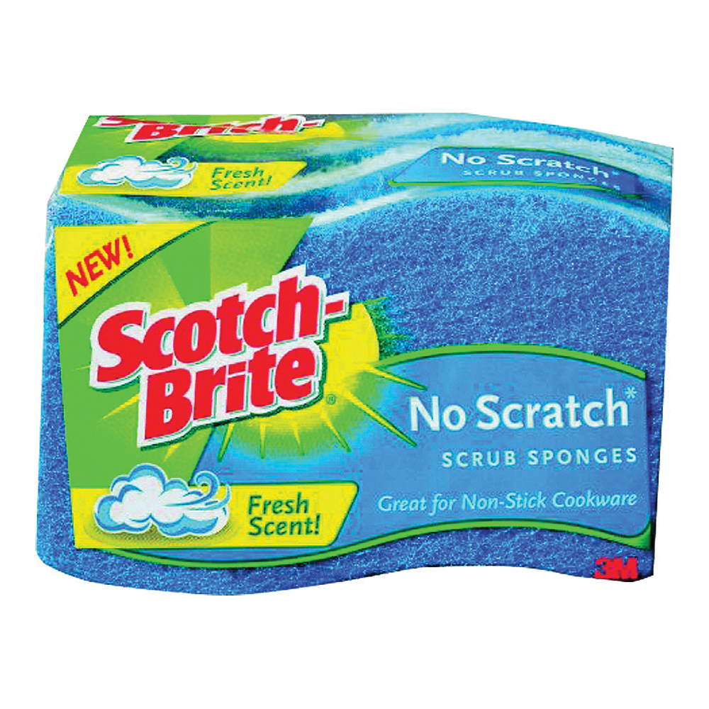 Scotch-Brite Scrub Sponges, Non Scratch, 3 Pack