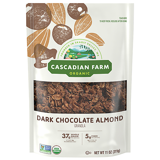 Cascadian Farm Granola, Organic, Dark Chocolate Almond 11 Oz