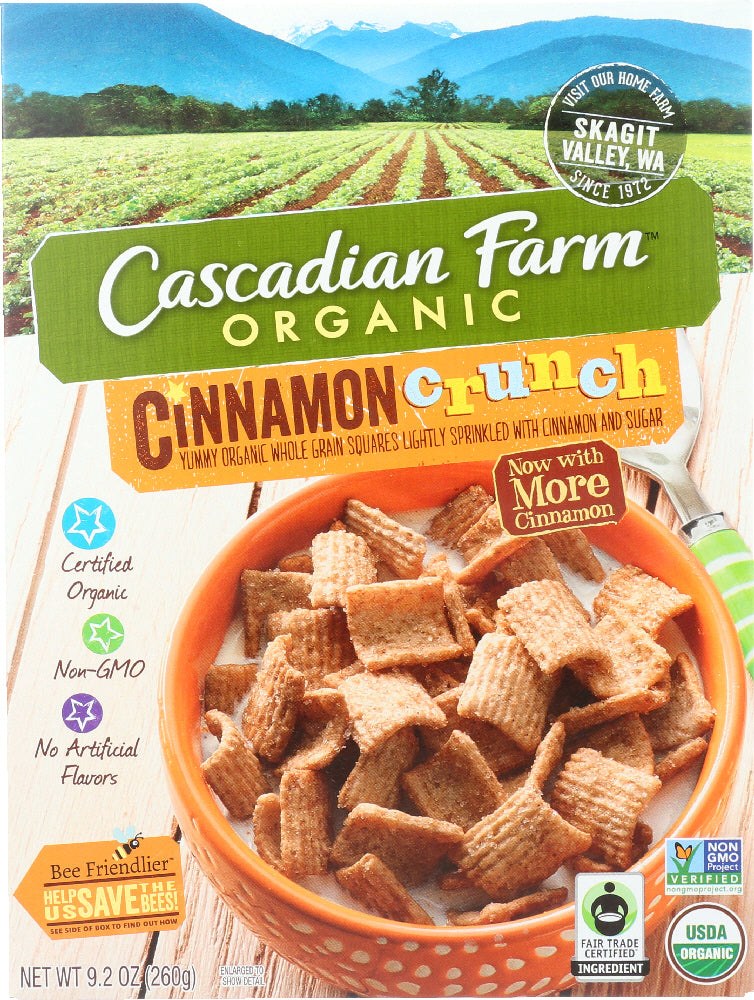 Cascadian Farm Organic Cinnamon Crunch Breakfast Cereal - 9.2oz
