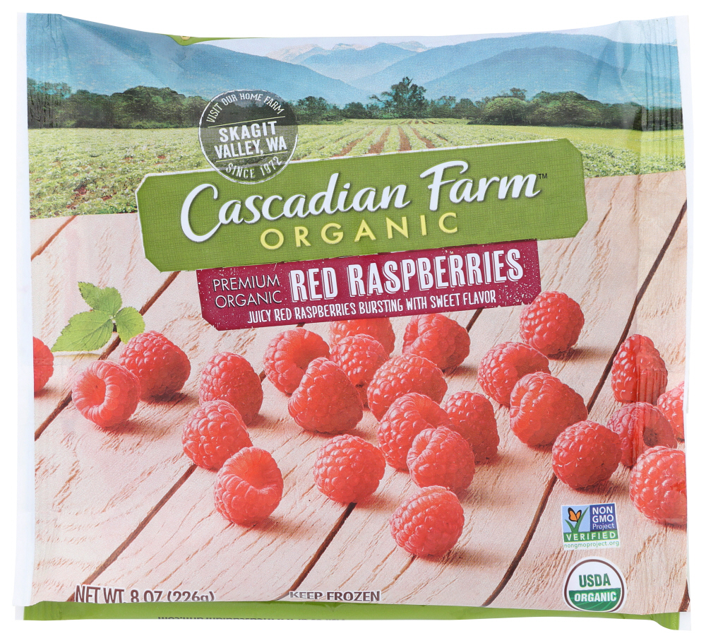 Cascadian Farm Organic Frozen Red Raspberries, 8 Oz