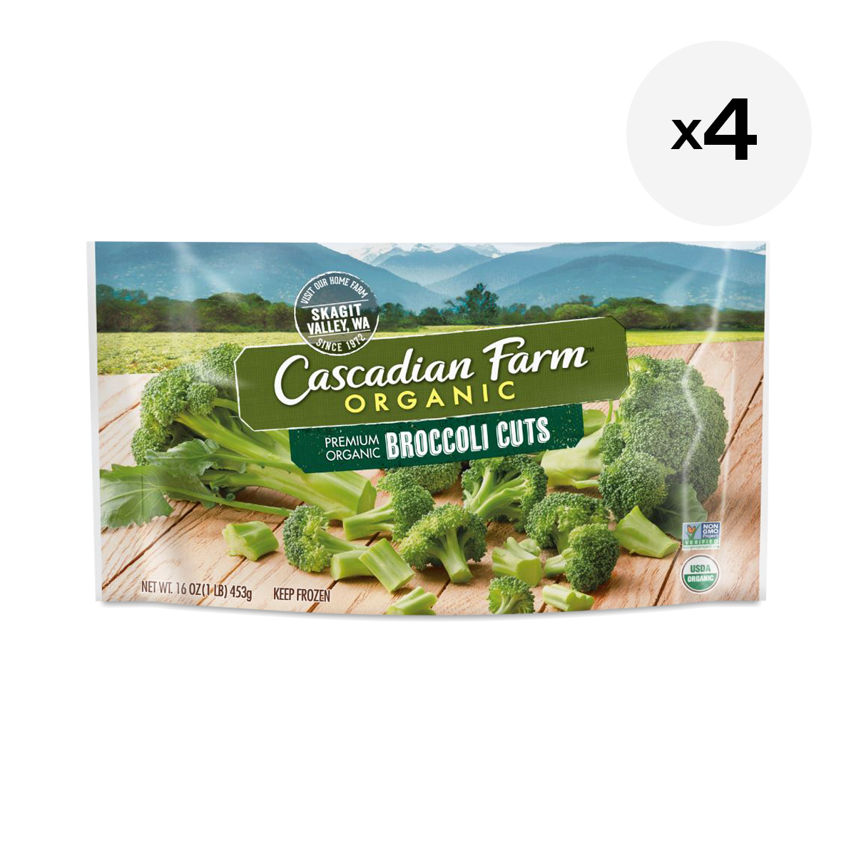 Cascadian Farm Organic Cuts Broccoli 16 Oz Bag