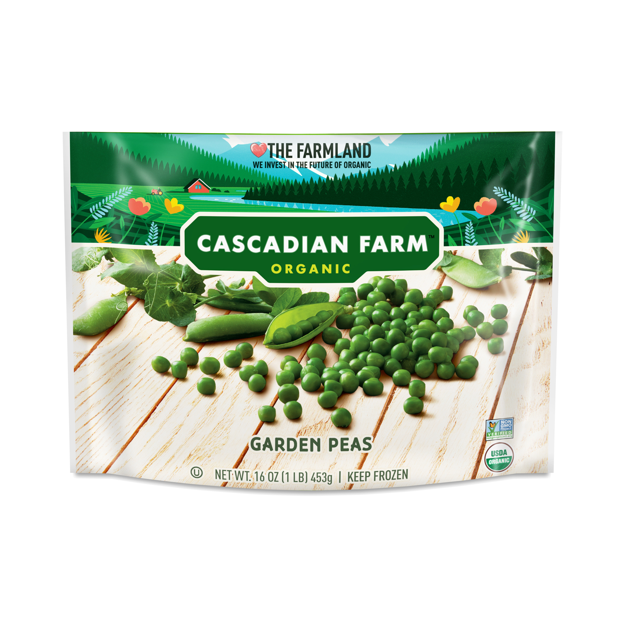 Cascadian Farm Organic Garden Peas 16 Oz Bag