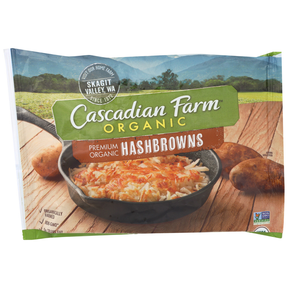 Cascadian Farm Organic, Hash Browns, Premium Frozen Potatoes, Non-GMO, 16 Oz Bag