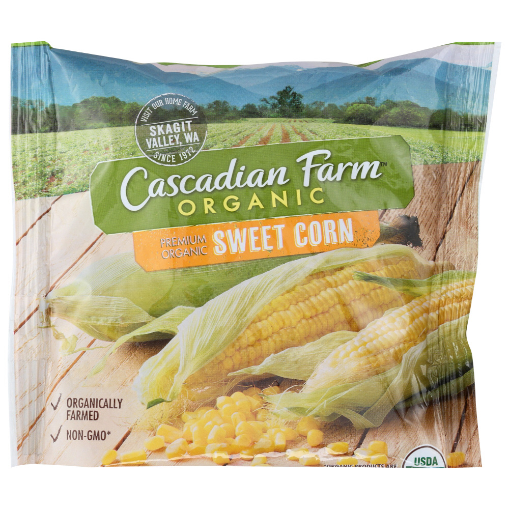 Cascadian Farm Organic Sweet Corn, Frozen Vegetables, Non-GMO, 10 Oz