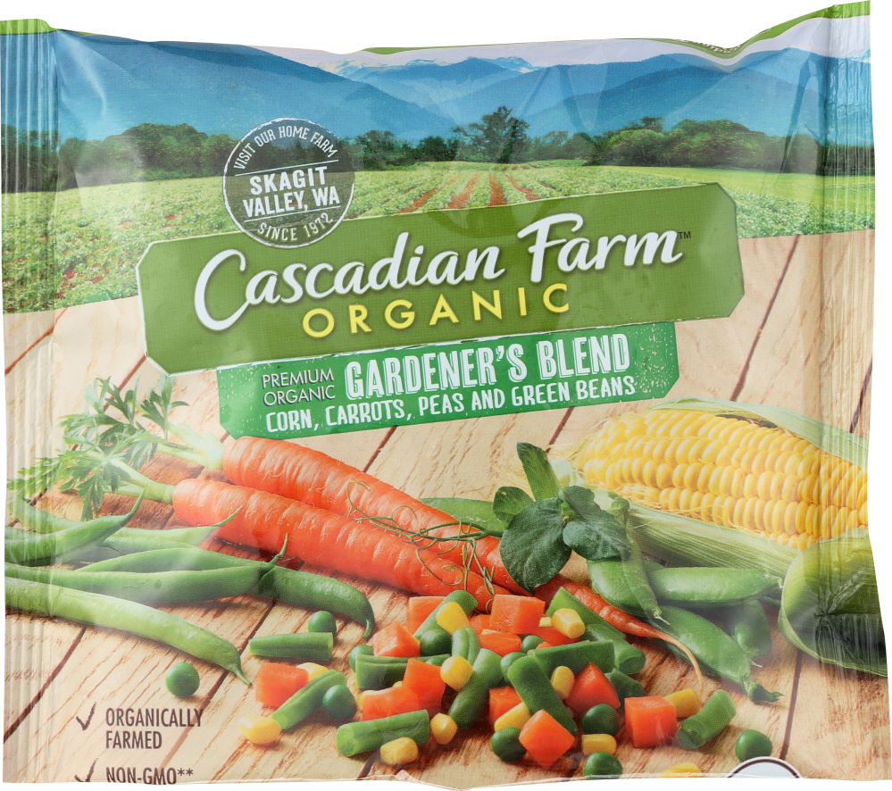 Cascadian Farm Premium Organic Gardener's Blend, Corn, Carrots, Peas & Green Beans