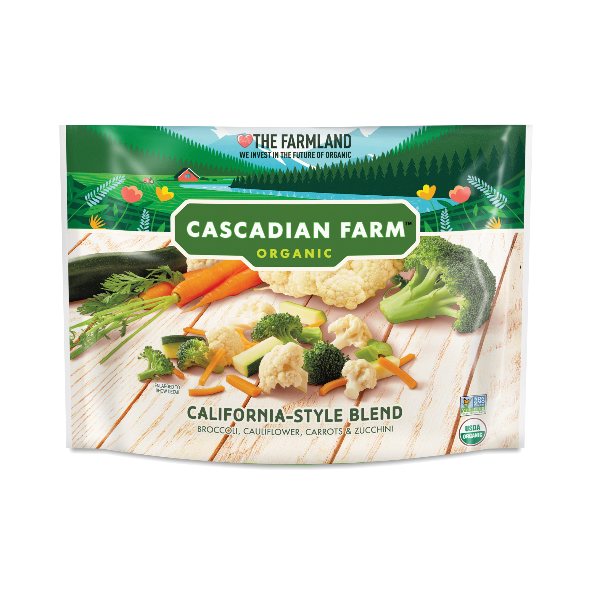 Cascadian Farm Organic California Style Blend, Frozen Vegetables, 10 Oz Bag