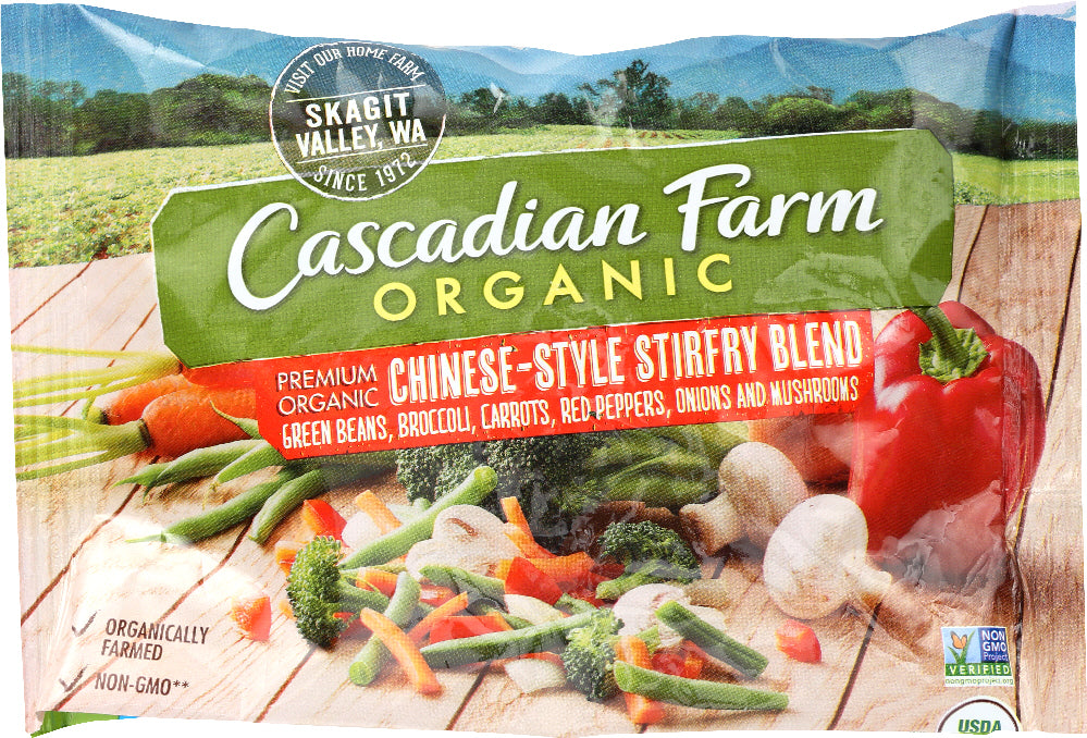Cascadian Farm Organic Chinese Frozen Stir-fry Blend, Non-GMO, 10 Oz Bag