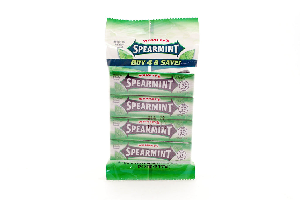 Wrigley's Spearmint Chewing Gum Bulk Pack, 5 Stick Pack