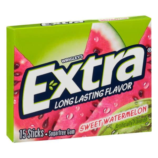 Extra Sweet Watermelon Sugar Free Chewing Gum Single Pack - 15 Stick