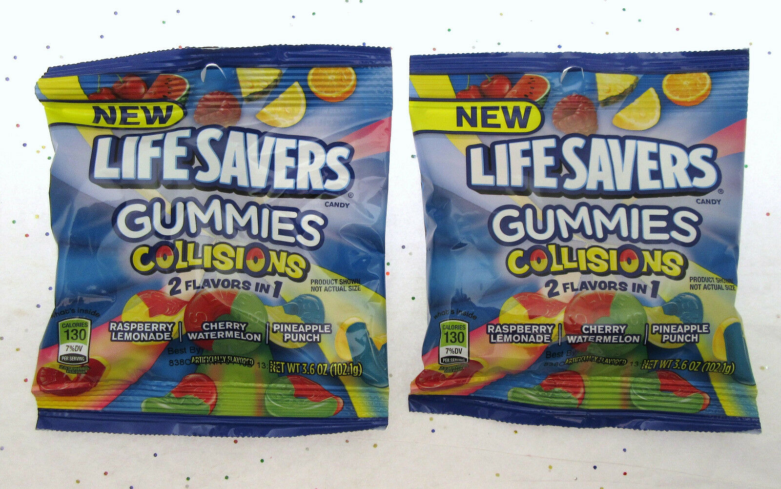LIfesavers Gummies Collisions 2 In 1 Candy ~ 3.6oz Bag