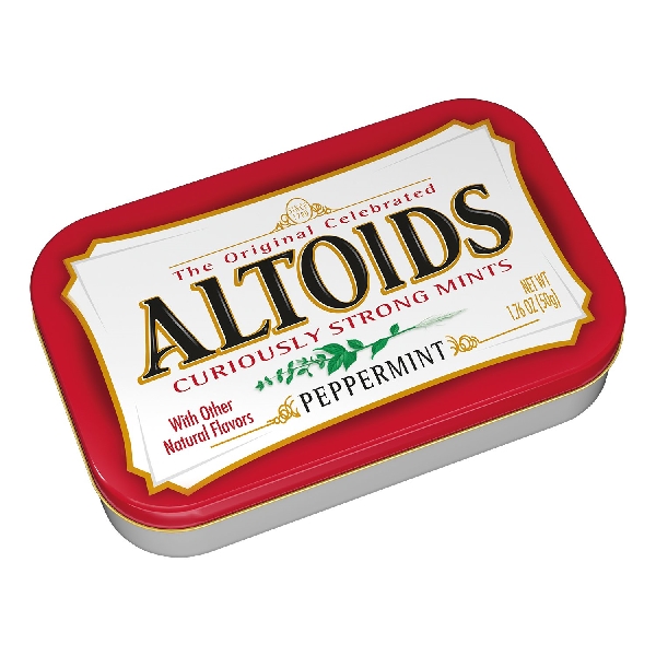 Altoids Curiously Strong Mints Peppermint 1.76 Oz. Tin