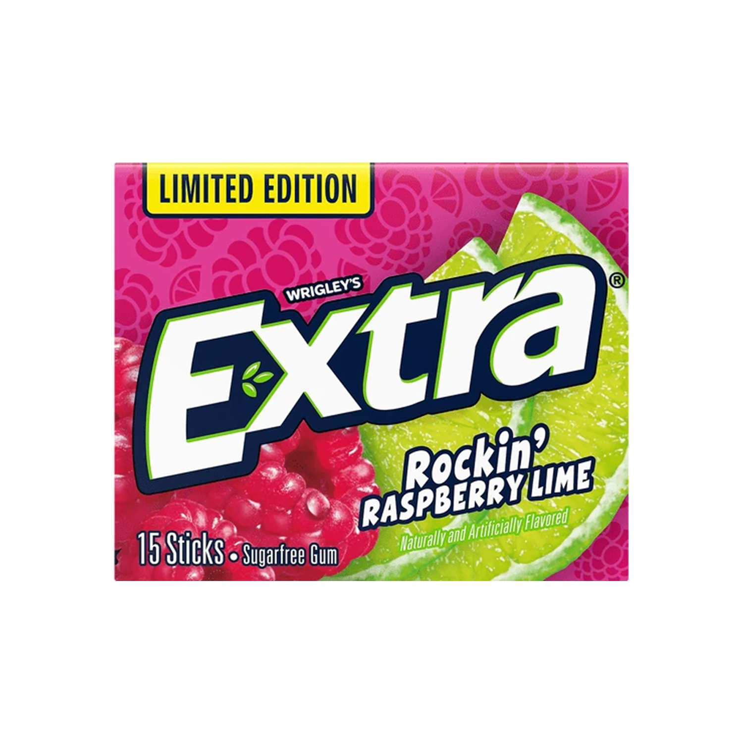 Extra Raspberry Lime Gum 15 Stick