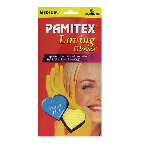 Pamitex H-H Ylw Gloves Md Box-whole