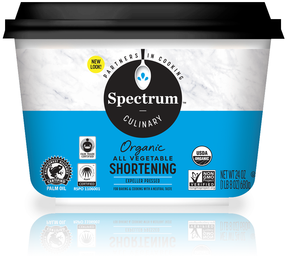 Spectrum Culinary Organic All Vegetable Shortening 24 Oz. Tub