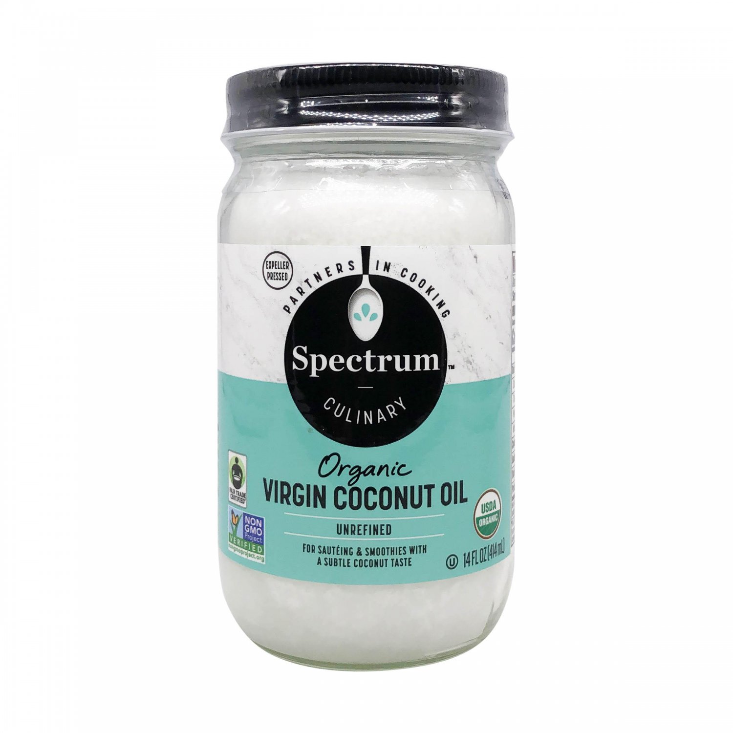 Spectrum Culinary Organic Unrefined Virgin Coconut Oil 14 Fl Oz