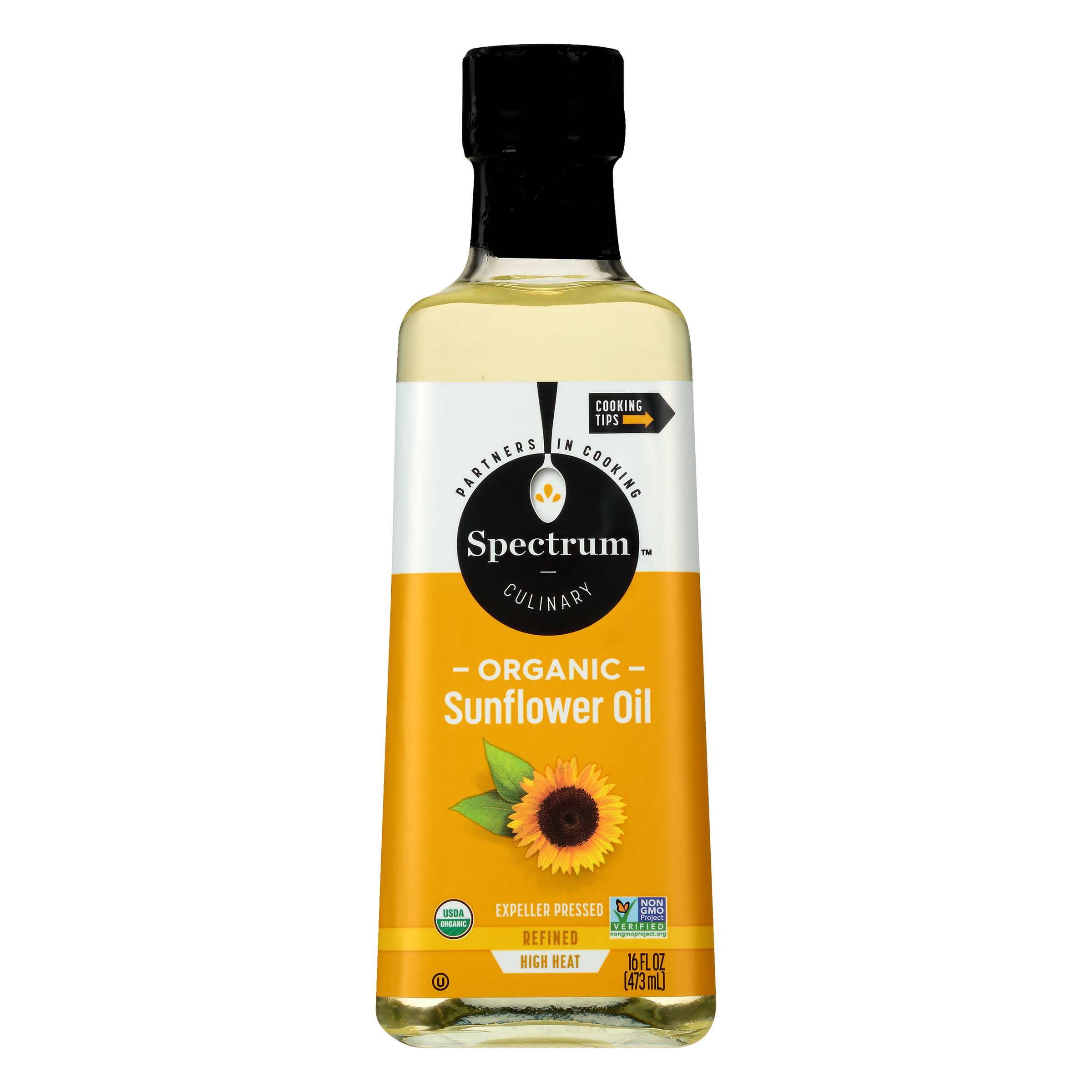 Spectrum Naturals High Heat Refined Organic Sunflower Oil - 16 Fl Oz