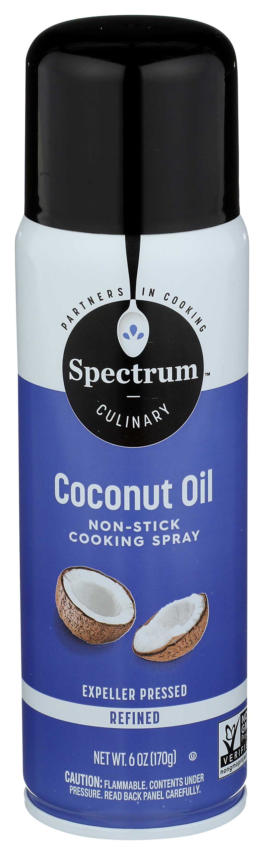 Spectrum Culinary Coconut Oil Non-Stick Cooking Spray 6 Oz. Aerosol Can