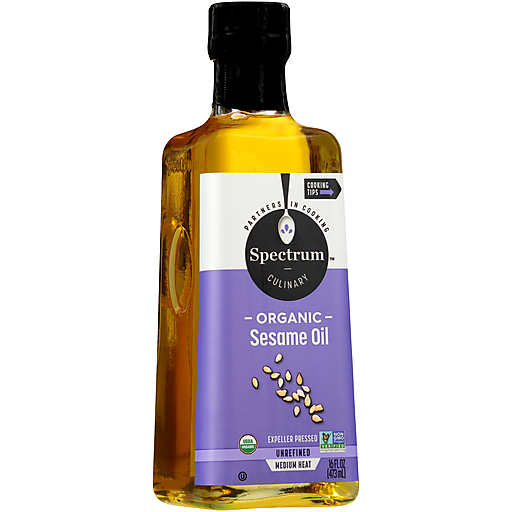 Spectrum Culinary Naturals Organic Unrefined Sesame Oil - Case Of 12 - 16 Fl Oz
