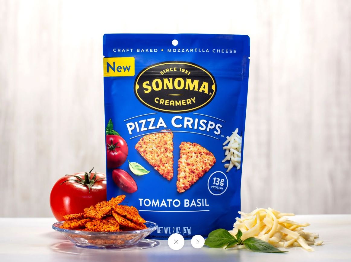 Sonoma Creamery Tomato Basil Pizza Crisps, 2 Oz