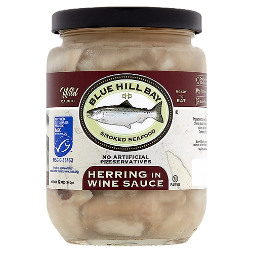 Blue Hill Bay Smoked Seafood Herring In Wine Sauce