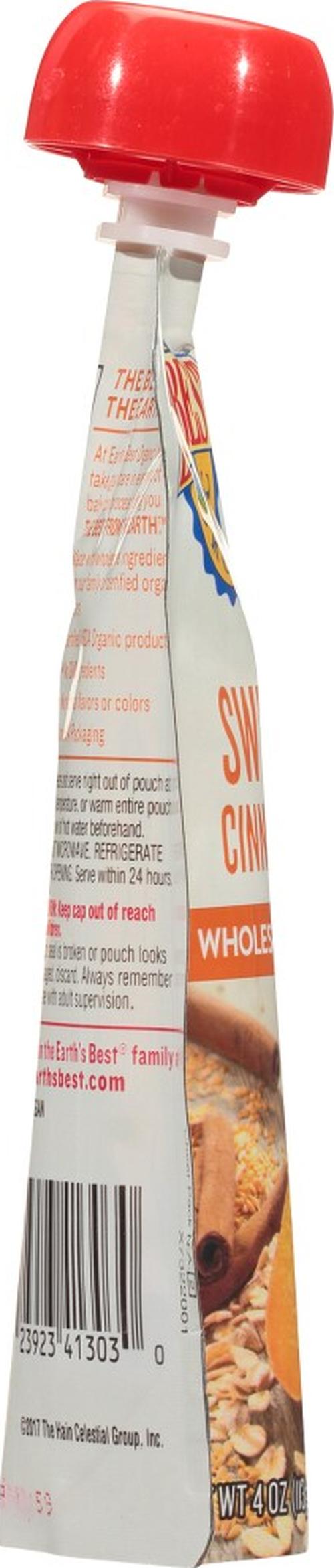 Earth's Best Organic Sweet Potato Cinnamon Flax & Oat Stage 2 Breakfast Puree
