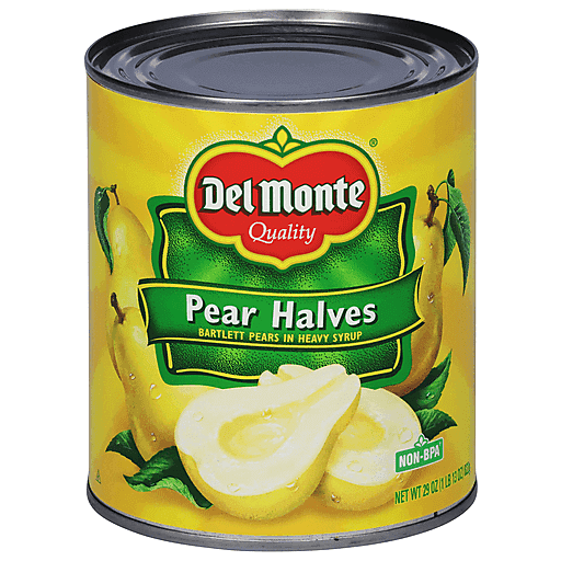 Del Monte Bartlett In Heavy Syrup Pear Halves, 29 Oz