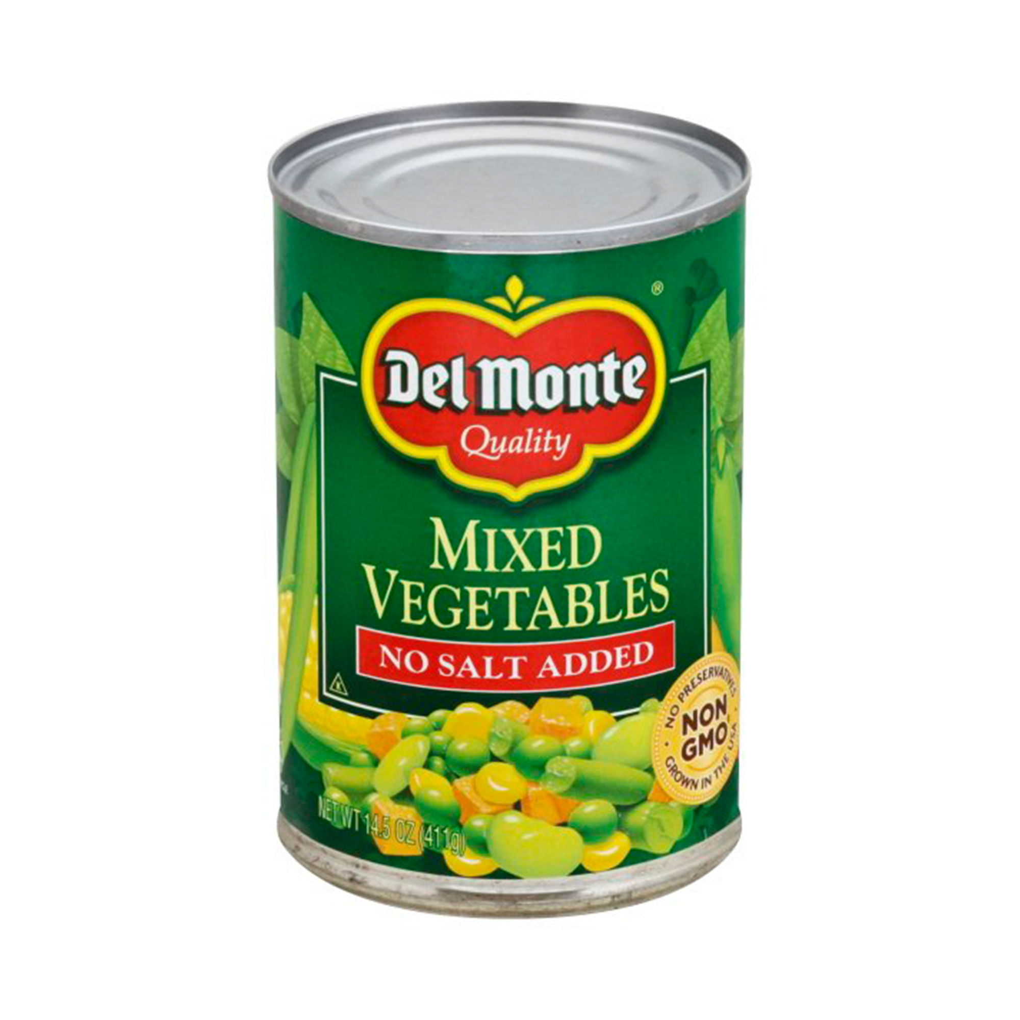 Del Monte No Salt Added Mixed Vegetables 14.5 Oz. Can