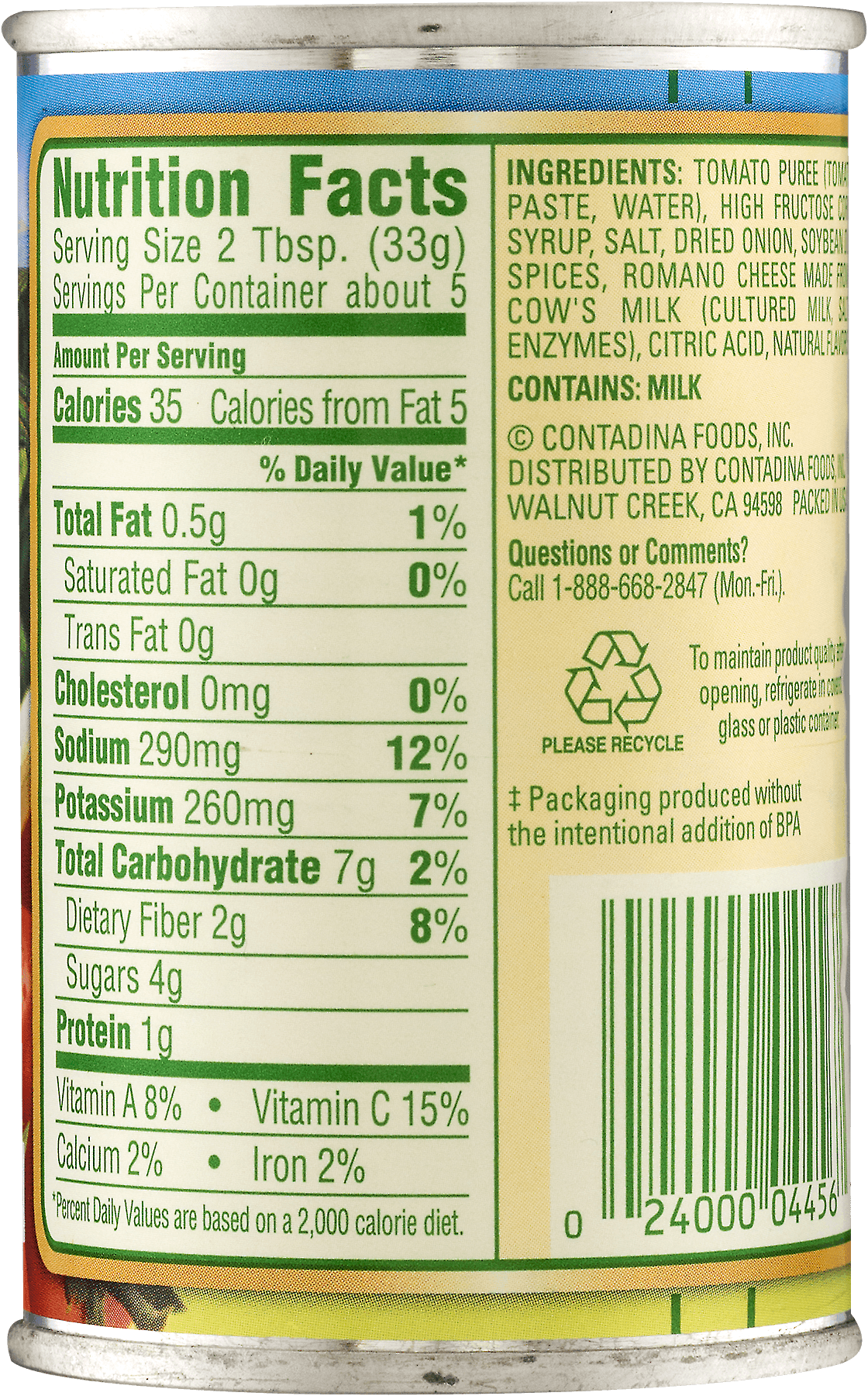 Contadina Tomato Paste With Italian Herbs, 6 Oz Can