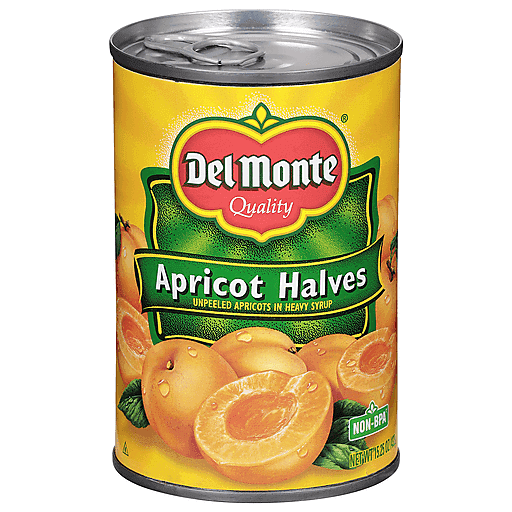 Del Monte Unpeeled Apricot Halves In Heavy Syrup 15.25 Oz. Can