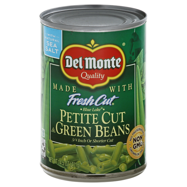 Del Monte Green Beans, Petite Cut 14.5 Oz