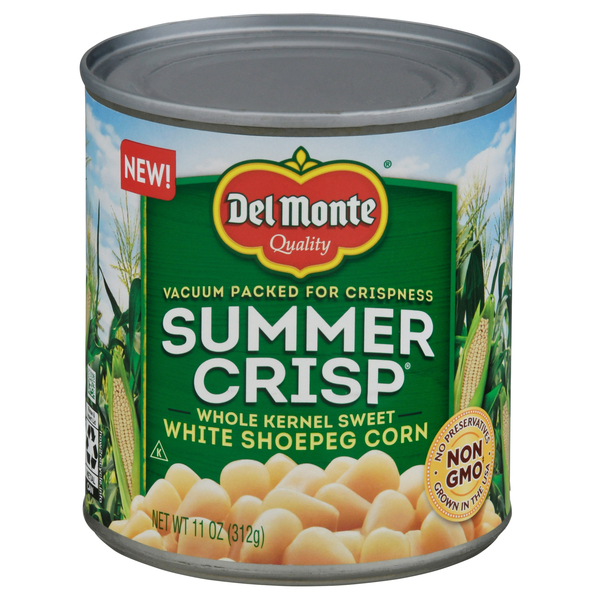 Del Monte Summer Crisp Whole Kernel Sweet White Shoepeg Corn